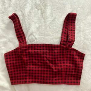 Forever 21 checkered crop top